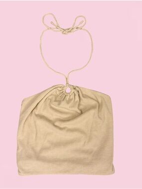 Princess Polly cream halter top - Size 10